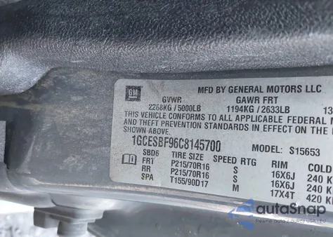 2012 Chevrolet Colorado Work Truck from USA, damaged, VIN 1GCESBF96C8145700